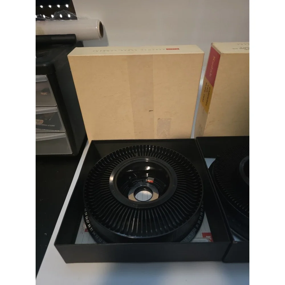 Vintage Kodak Carousel 140 And 80 Slide Tray Lot of‎ 2– Original Boxes